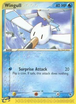 Wingull 077/109 - Ruby and Sapphire Reverse Holofoil