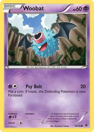 Woobat 036/98 - Emerging Powers Reverse Holofoil