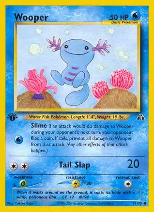 Wooper 071/75 - Neo Discovery 1st Edition