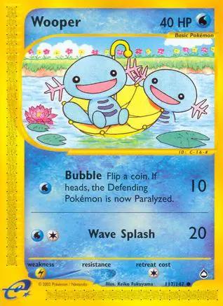 Wooper 117/147 - Aquapolis Reverse Holofoil