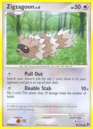 Zigzagoon 096/106 - Great Encounters Reverse Holofoil