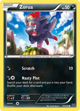 Zorua 072/146 - XY Base Set Reverse Holofoil