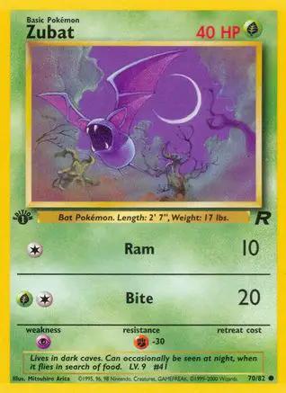 Zubat 070/82 - Team Rocket 1st Edition
