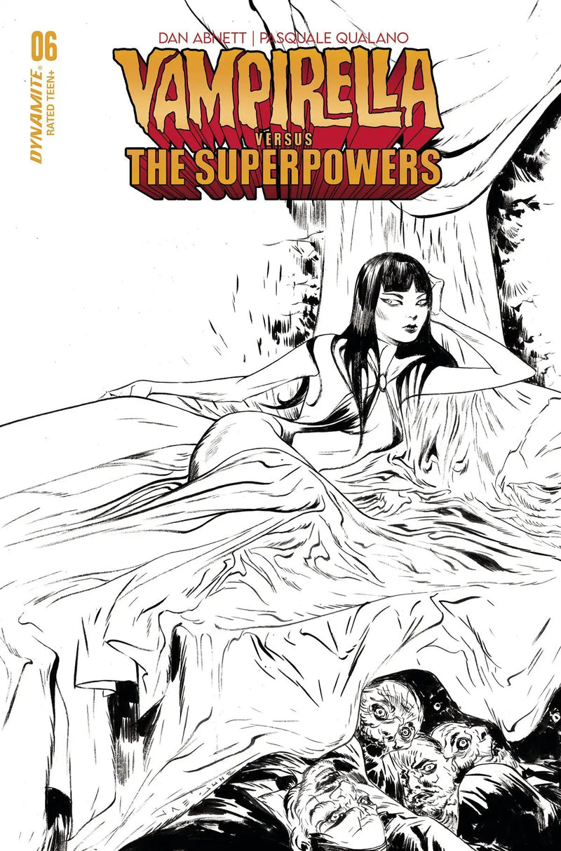 Vampirella Vs Superpowers #6 G 1:10 Jae Lee Line Art Variant (12/20/2023) Dynamite