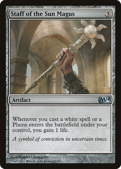 Staff of the Sun Magus (M14-222) - Magic 2014
