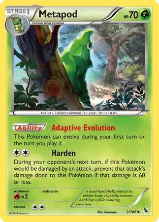 Metapod 002/106 - XY  Flashfire