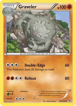 Graveler 046/106 - XY  Flashfire Reverse Holofoil