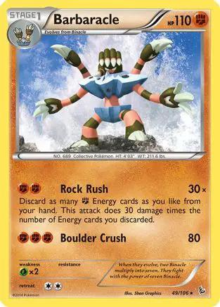 Barbaracle 049/106 - XY  Flashfire Reverse Holofoil