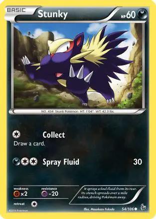 Stunky 054/106 - XY  Flashfire Reverse Holofoil