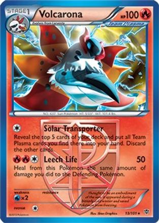 Volcarona (BW Plasma Blast) 013/101 - Deck Exclusives Holofoil