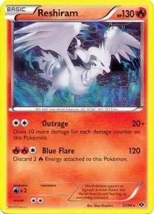 Reshiram (Next Destinies) 021/099 - Deck Exclusives Holofoil