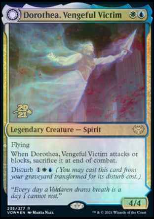 Dorothea, Vengeful Victim // Dorothea's Retribution (PRE-235) - Innistrad: Crimson Vow Promos: (Double Faced Transform) Foil