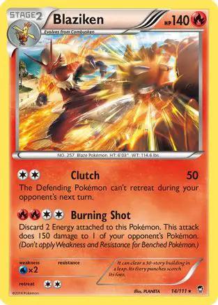Blaziken 014/111 - XY  Furious Fists Holofoil