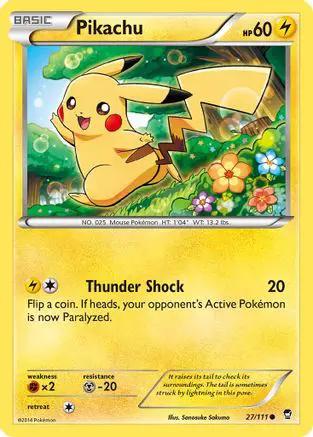 Pikachu 027/111 - XY  Furious Fists