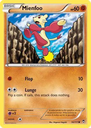 Mienfoo 056/111 - XY  Furious Fists