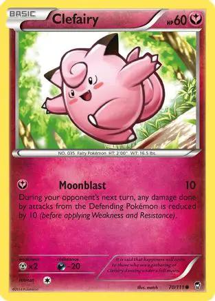 Clefairy 070/111 - XY  Furious Fists Reverse Holofoil
