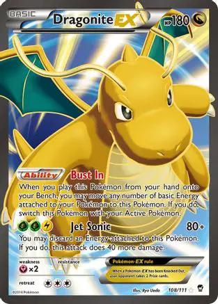 Dragonite EX (Full Art) 108/111 - XY  Furious Fists Holofoil