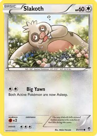 Slakoth 081/111 - XY  Furious Fists Reverse Holofoil