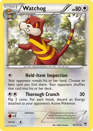Watchog 085/111 - XY  Furious Fists Reverse Holofoil