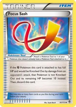 Focus Sash 091/111 - XY  Furious Fists