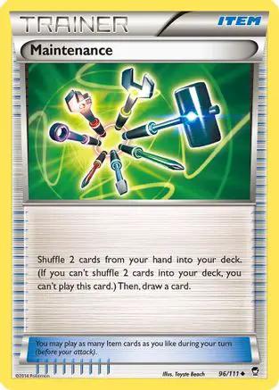 Maintenance 096/111 - XY  Furious Fists Reverse Holofoil