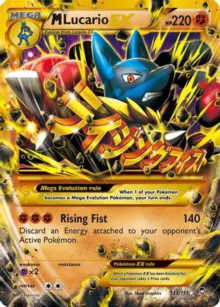 M Lucario EX (Secret) 113/111 - XY  Furious Fists Holofoil
