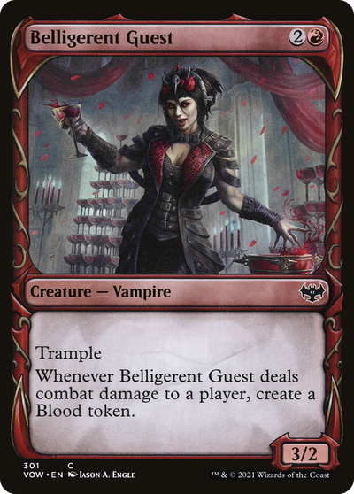 Belligerent Guest (VOW-301) - Innistrad: Crimson Vow: (Showcase)