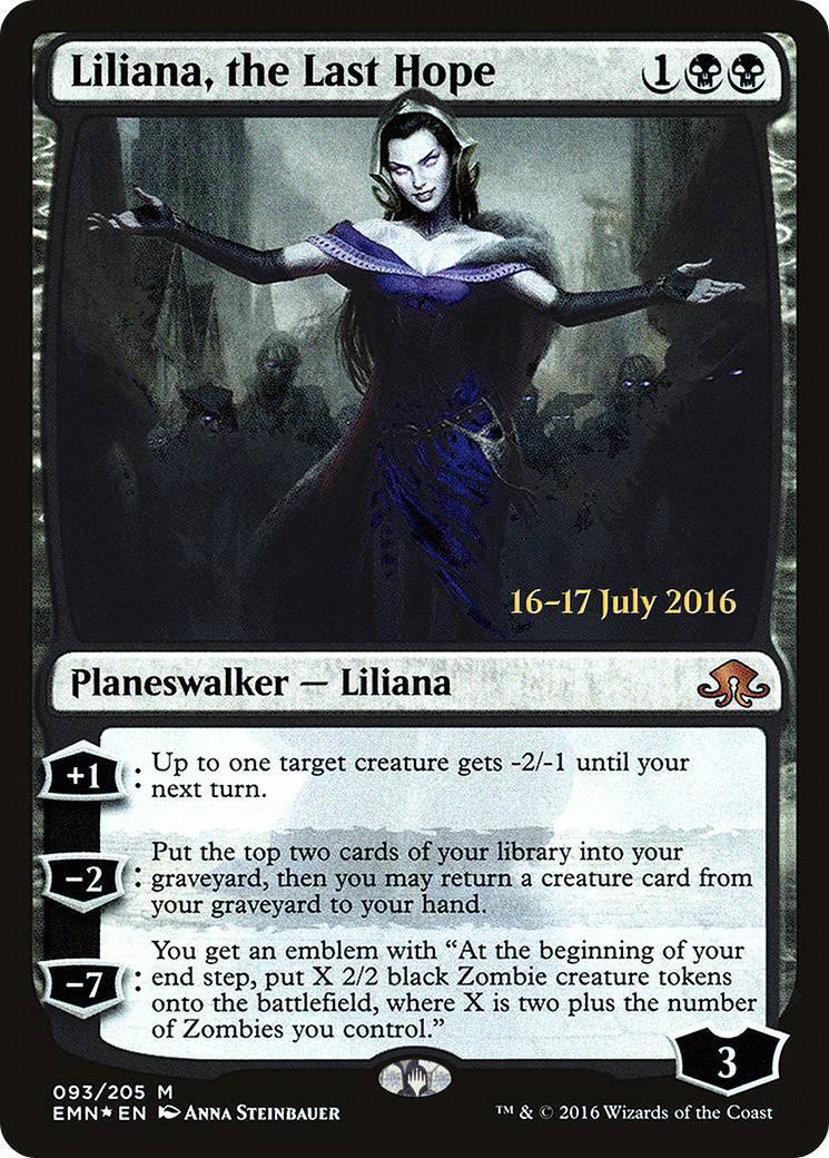 Liliana, the Last Hope (PRE-93S) - Eldritch Moon Promos Foil