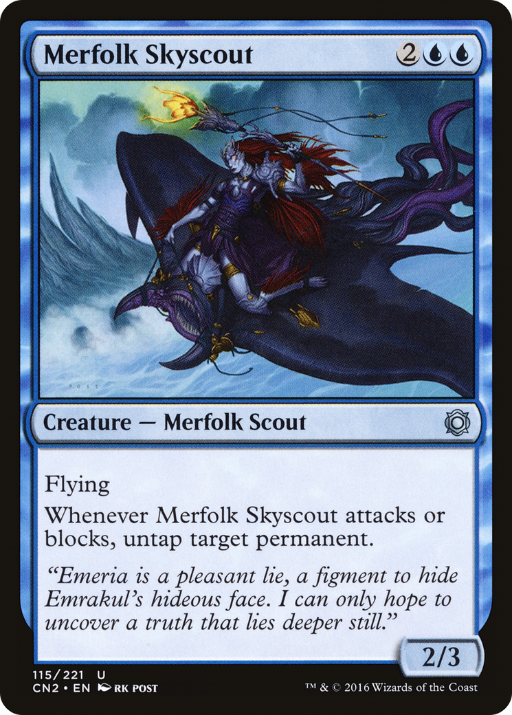 Merfolk Skyscout (CN2-115) - Conspiracy: Take the Crown Foil