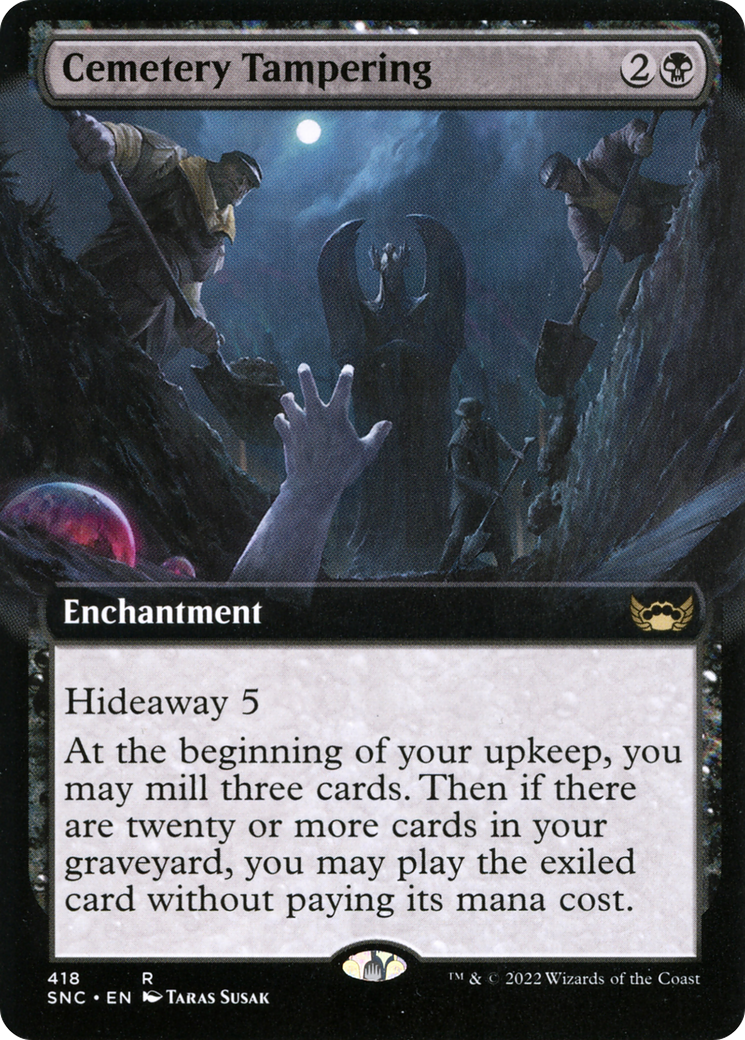 Cemetery Tampering (SNC-418) - Streets of New Capenna: (Extended Art) Foil