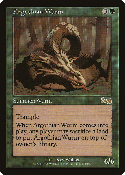 Argothian Wurm (USG-236) - Urza's Saga