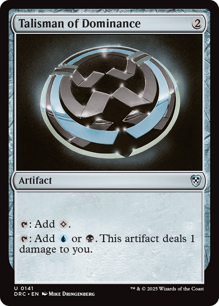Talisman of Dominance (DRC-141) - Commander: Aetherdrift