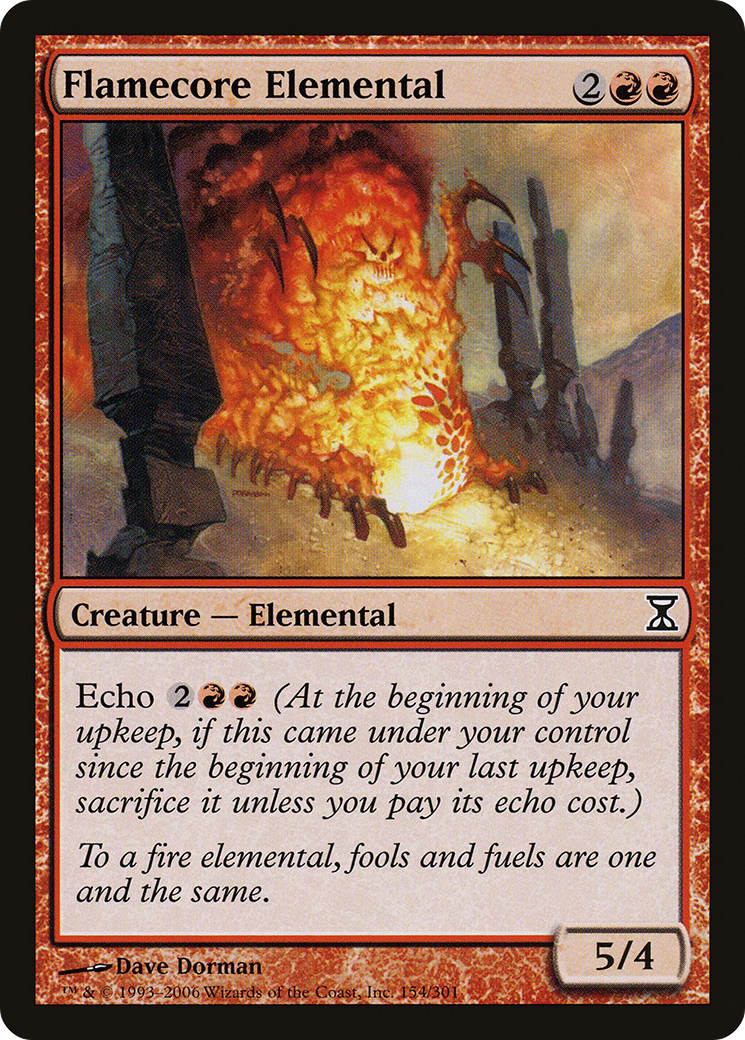 Flamecore Elemental (TSP-154) - Time Spiral Foil