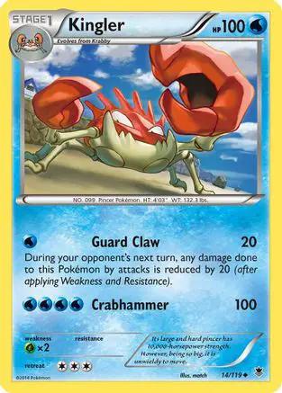 Kingler 014/119 - XY  Phantom Forces Reverse Holofoil