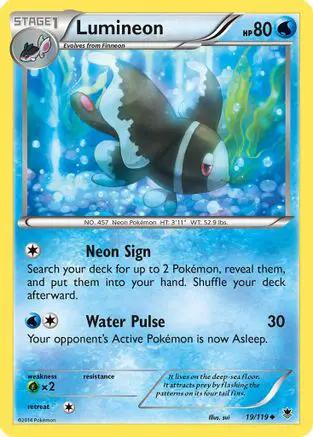 Lumineon 019/119 - XY  Phantom Forces Reverse Holofoil