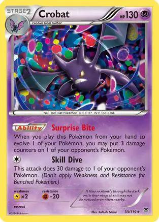 Crobat 033/119 - XY  Phantom Forces Reverse Holofoil