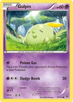 Gulpin 037/119 - XY  Phantom Forces Reverse Holofoil