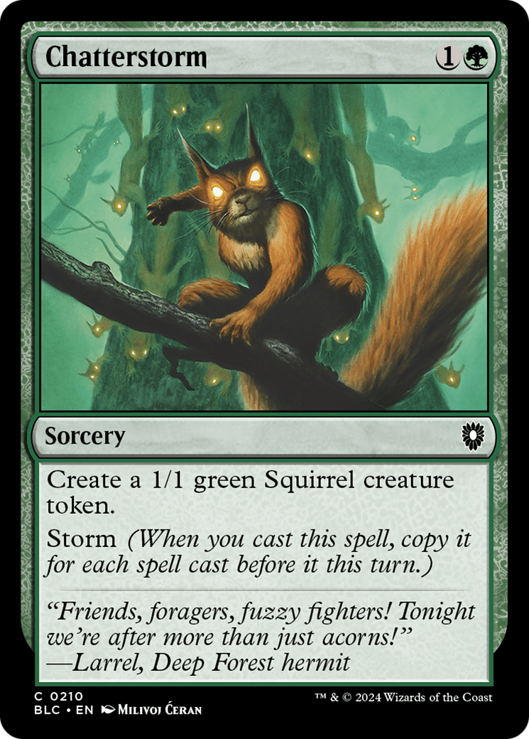 Chatterstorm (BLC-210) - Bloomburrow Commander