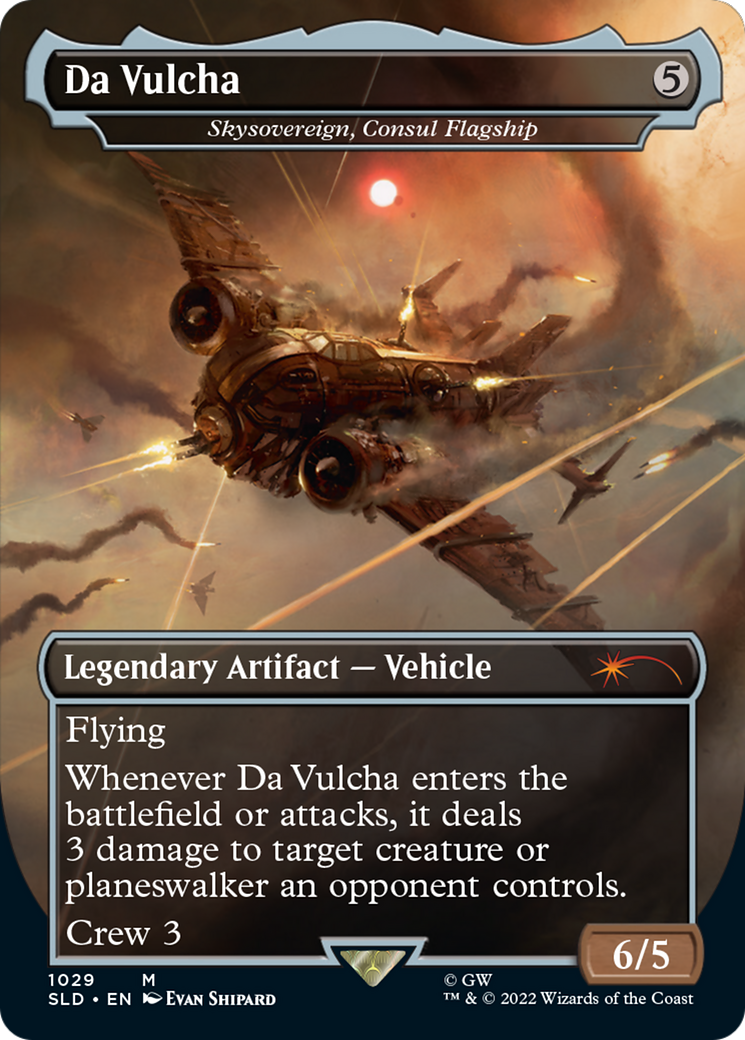 Skysovereign, Consul Flagship (SLD-1029) - Secret Lair Drop / Da Vulcha (Borderless) Foil