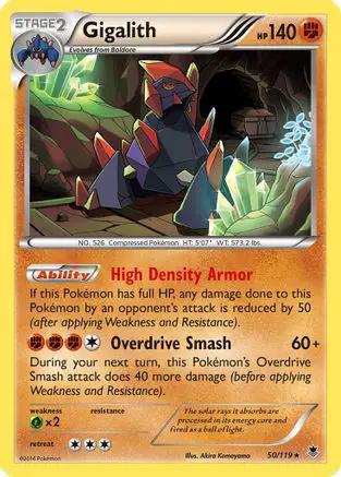 Gigalith 050/119 - XY  Phantom Forces Reverse Holofoil
