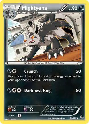 Mightyena 054/119 - XY  Phantom Forces Reverse Holofoil