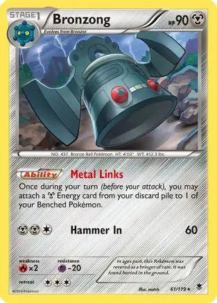 Bronzong 061/119 - XY  Phantom Forces Reverse Holofoil