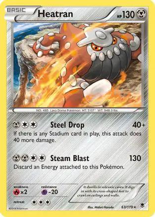 Heatran 063/119 - XY  Phantom Forces Holofoil