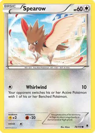Spearow 078/119 - XY  Phantom Forces Reverse Holofoil