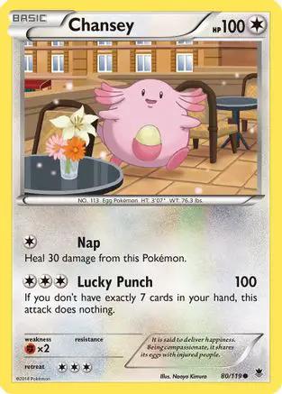Chansey 080/119 - XY  Phantom Forces Reverse Holofoil