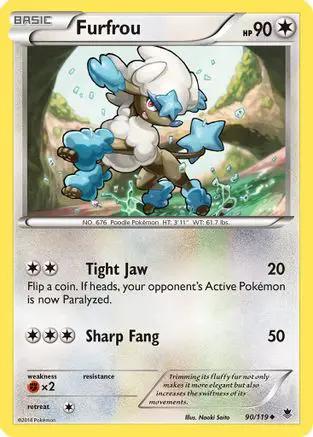 Furfrou 090/119 - XY  Phantom Forces Reverse Holofoil