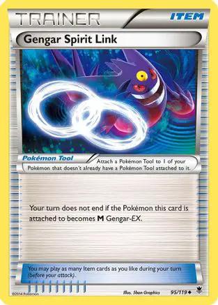 Gengar Spirit Link 095/119 - XY  Phantom Forces Reverse Holofoil