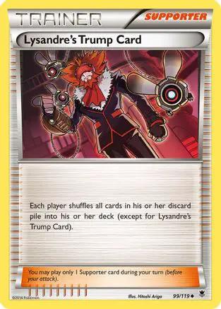 Lysandre's Trump Card 099/119 - XY  Phantom Forces Reverse Holofoil