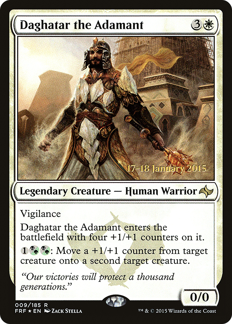 Daghatar the Adamant (PRE-09S) - Fate Reforged Promos Foil