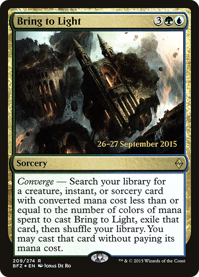 Bring to Light (PRE-209S) - Battle for Zendikar Promos Foil